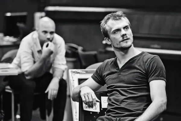 Christopher Birks rehearsing for 'The Man Who Would Be King'