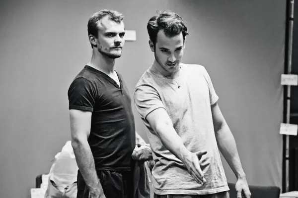 Christopher Birks rehearsing for 'The Man Who Would Be King'